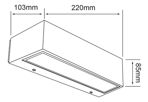 Imagen 6 de 7 de Lámpara Para Muro Exterior, Negro 20w Luz Día Tecnolite