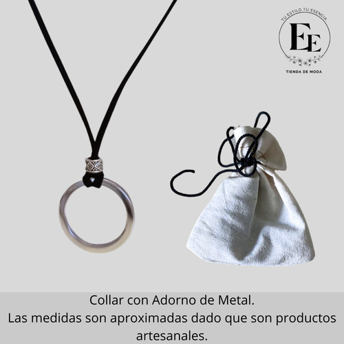 Collar Para Hombre Unisex Colgante Plateado