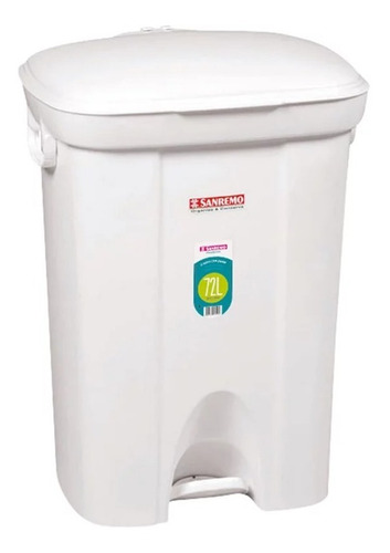 Lixeira Com Pedal 72 Litros Sanremo