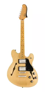 Guitarra elétrica Squier by Fender Classic Vibe Starcaster de bordo natural poliuretano brilhante com diapasão de bordo