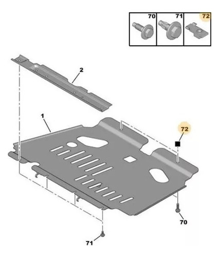 Tuerca Rapida Chapon Cubre Carter Peugeot 307 206 207 10x1.5