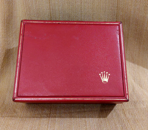 Antiguo Estuche  Rolex Rojo Para  Reloj 