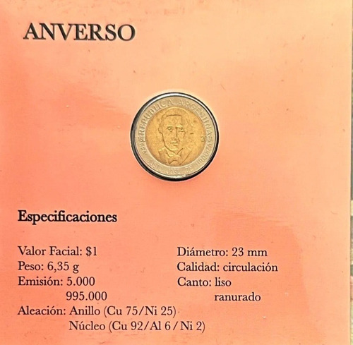Argentina 2 Monedas J.j.urquiza Y Palacio San José -1 Peso (Usado)