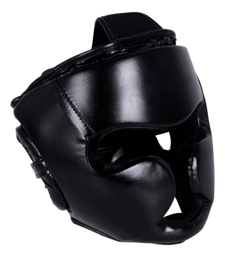 Boxeo Headgear Karate Cómodo Sparring Color Negro L .