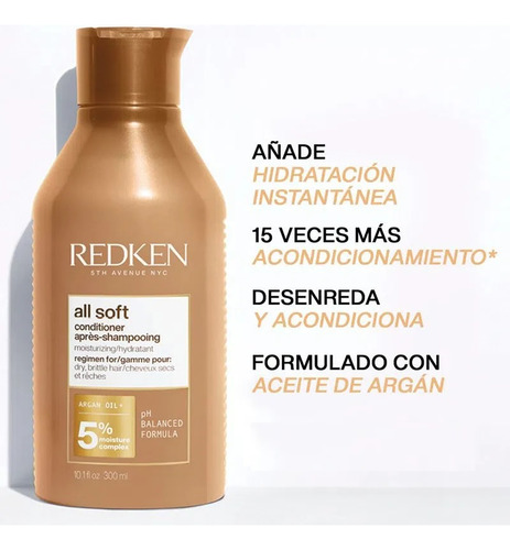 Shampoo + Acondicionador Para Cabello Seco Redken All Soft