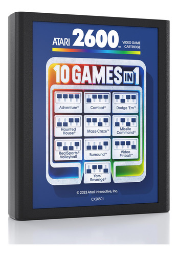 Console De Videogame Atari Official 2600+ Com 10 Jogos Hdmi