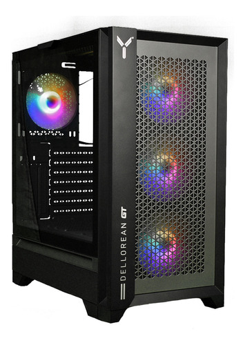 Gabinete Gamer Dellorean 4 Cooler Rgb Vidrio Templado Fuente