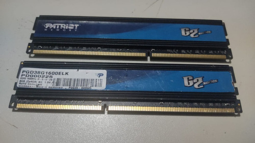 Memoria Patriot Pgd38g1600elk 2x4gb Ddr3