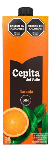 Pack X 8 Jugo Cepita Del Valle Naranja 1 Litro