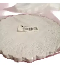 Comprar Blonda Descartable Calada Blanca 12cm Para Fiestas Cotigrass