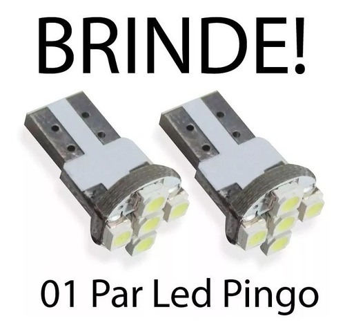 Imagem 5 de 5 de Kit Farol Milha Saveiro 87 A 94 Quadrado + Ultra Led Full