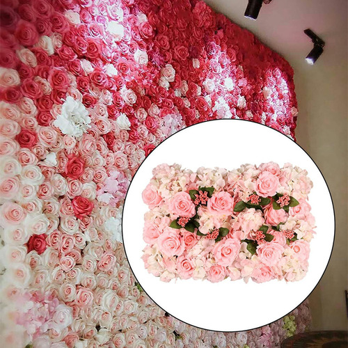 Panel De Pared De Flores De Boda Artificial