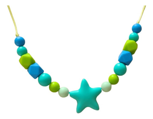 Collar De Lactancia Y Porteo Dentición Mordedera Estrella