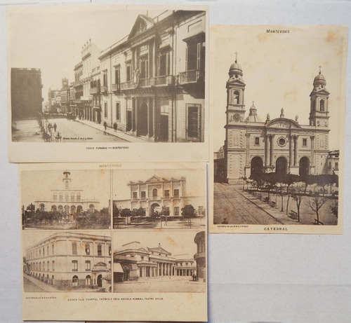 Fototipias Varias De Montevideo Y Paysandú Ca 1900