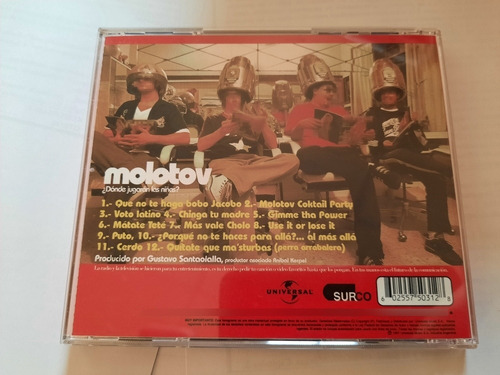 Molotov - Donde Juegan Los Niños? Cd - Primera Ed Tha Power