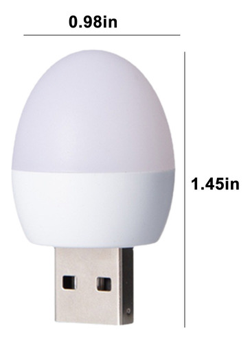 Luces Usb Nocturnas, Minibombilla Led, Enchufable, Colores C