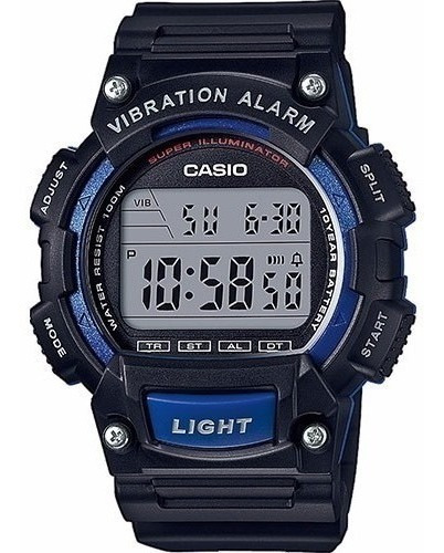 Reloj Casio W-736h-2av Sumer Wr 100m Alarma Vibracion Envios