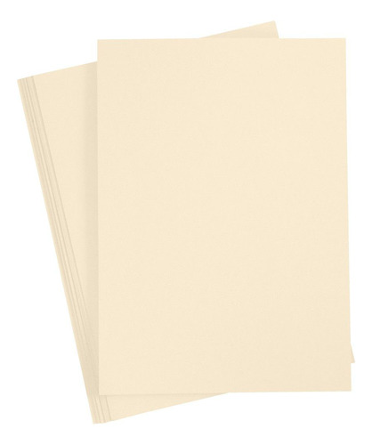Cartulina Opalina Crema 200grs. Tamaño 11x17 50 Hojas