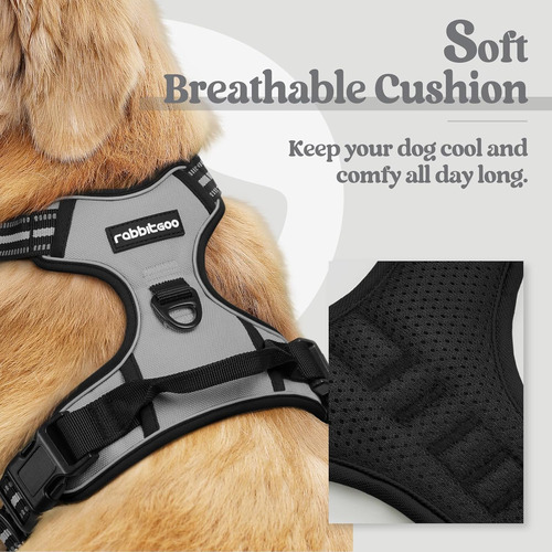 Arnés Para Perro Rabbitgoo, Antitirones, Ajustable, Talla L
