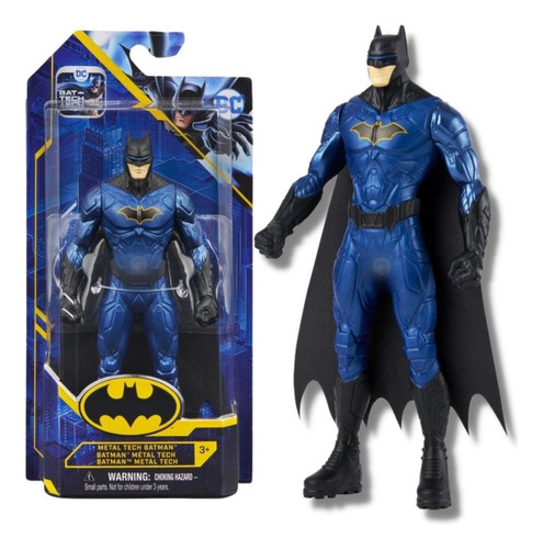 Spin Master Dc Metal Tech Batman 15cm Figura Muñeco