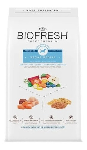 Biofresh Super Premium Para Perros Cachorros Raza Mediana 3k