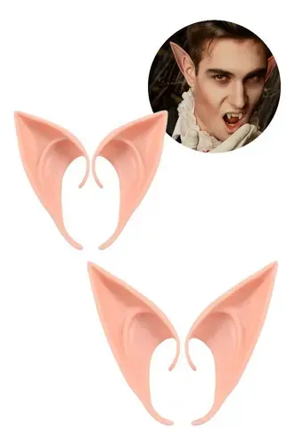 Set De Vampiro 28 Piezas – Colmillos Realistas Con Gránulos Térmicos, Orejas De Elfo Flexibles, Uñas Negras Y Tatuajes De Cicatrices, Para Halloween Y Cosplay