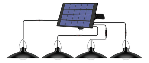 Lámpara De Techo Recargable Para Jardín Con Energía Solar Pa