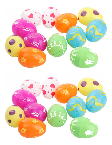 Huevos De Pascua De Plástico Candy For Kids, 24 Unidades