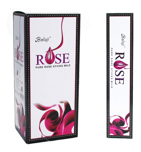 Incienso Balaji Rose / Aroma Premium Caja X 12