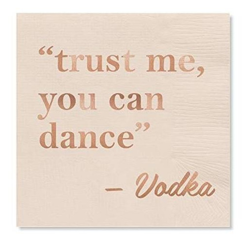 X & O Papel Mercancías '' Trust Me, Se Puede Bailar -vodka '