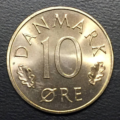 Din023 Moneda Dinamarca 10 Ore 1984 Unc Ayff