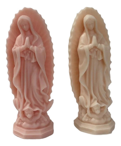 Molde Para Vela En Forma De Virgen María 10 Cms De Altura