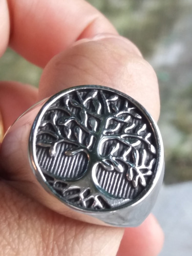 Anel Árvore Da Vida Aço 316l