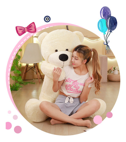 Urso De Pelúcia Gigante Para Meninas Com Pelúcia Macia E 60