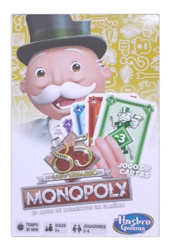 Monopoly Deal - Jogo De Cartas Original Em Português