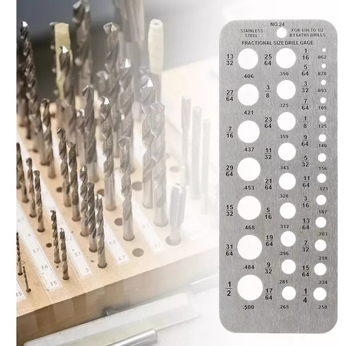 Brocas De Medição De Tamanho De 1,59 A 12,7 Cm