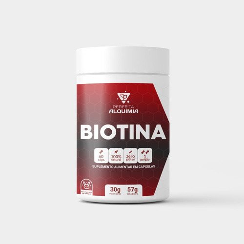 Biotina Cabellos Piel Y Uñas 60 Caps Perfeita Alquimia