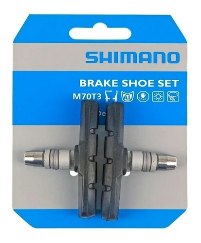 Sapata De Freio Bicicleta Shimano M70t3 P/ V-break (par)