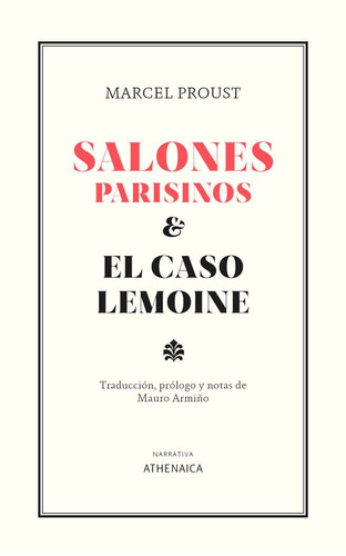 Libro Salones Parisinos Y El Caso Lemoine - Proust, Marcel