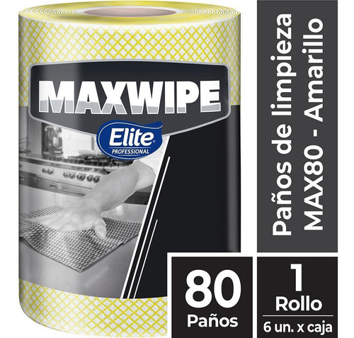 Paños Reutilizables Amarillo Maxwipe 80 6393 Elite Professio