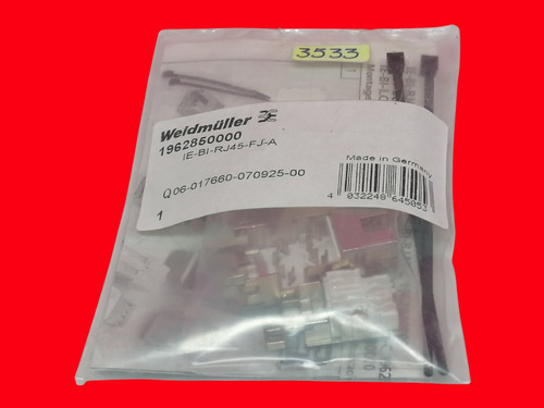 Weidmuller 1962850000 Ie-bi-rj45-fj-a Enchufe Rj45 Pin 8p8c
