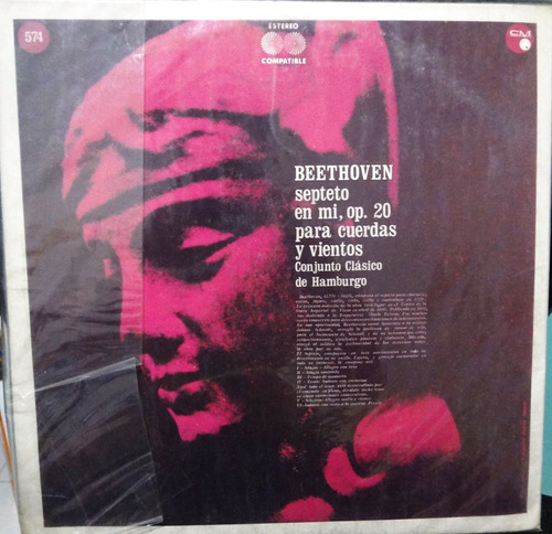 Beethoven - Septeto En Mi, Op. - Conj. Clasico Hamburgo - 8$