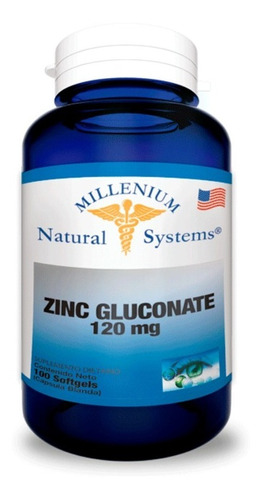 Gluconato De Zinc 120 Mg | 100 Soft - Unidad a $352