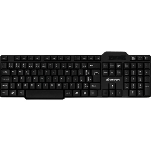 Teclado Usb Padrão Standard Skl-105 Fortrek Abnt2 Preto