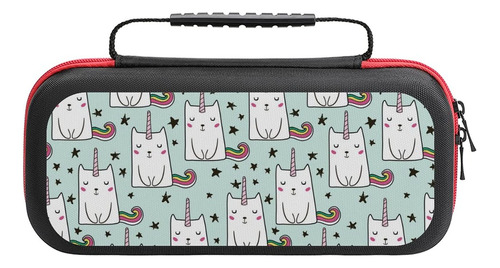 Estuche Unicornio Gato Lindo Para Interruptor Portatil Duro