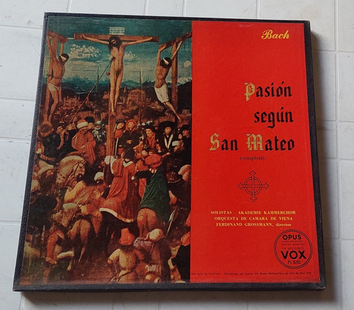 Pasión Según San Mateo De Bach - Vinilo Lp - 3 Discos