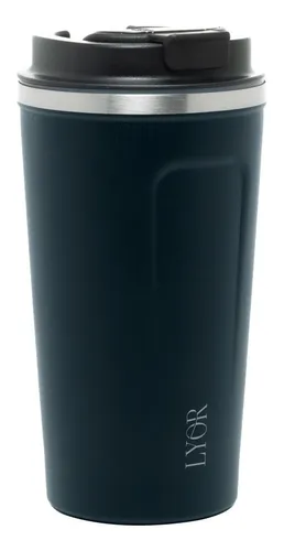 Copo Térmico Lyor Motion Parede Dupla De Aço Inox Azul