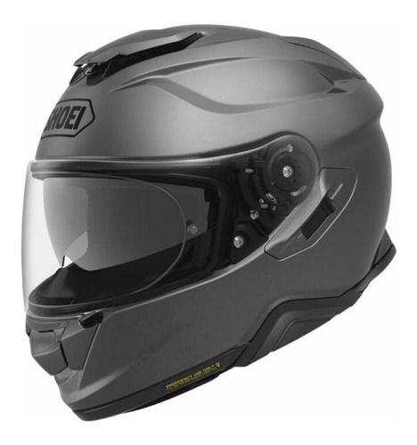 Capacete Shoei Gt Air Cinza Escuro Fosco Com Viseira Solar Cor Matte deep grey Desenho Solid Tamanho do capacete L(60)