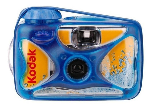 Imagen 1 de 1 de Cámara desechable Kodak Sport azul/amarilla