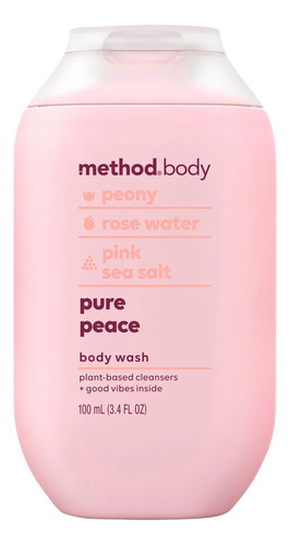 Method Travel Size Body Wash Pure Peace, 3.4 Oz